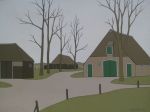 Verkocht.Bernink.Klaas Bernink.1913-1996.Boerderij in Zweeloo.